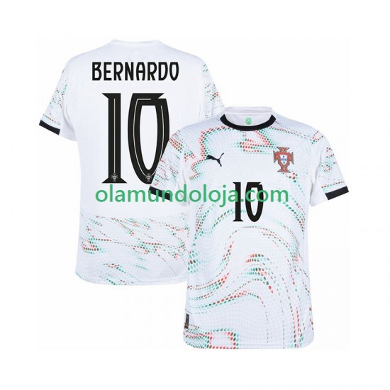 Camisola Portugal Bernardo Silva 10 Homem Equipamento Segundo 2025-2026 Manga Curta